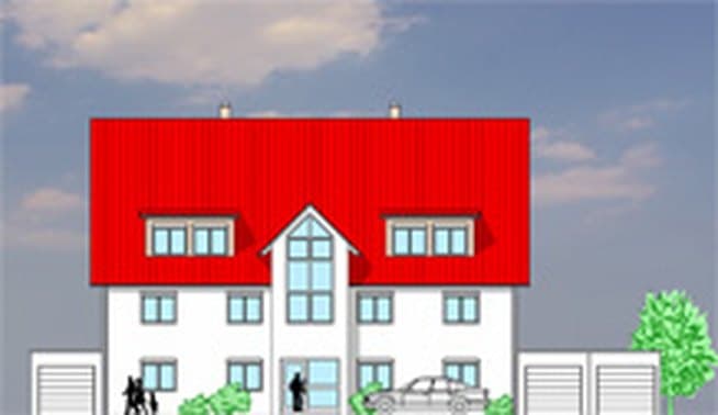 Visualisierung des 6-Familienhauses Am Weiher 2 in Baienfurt