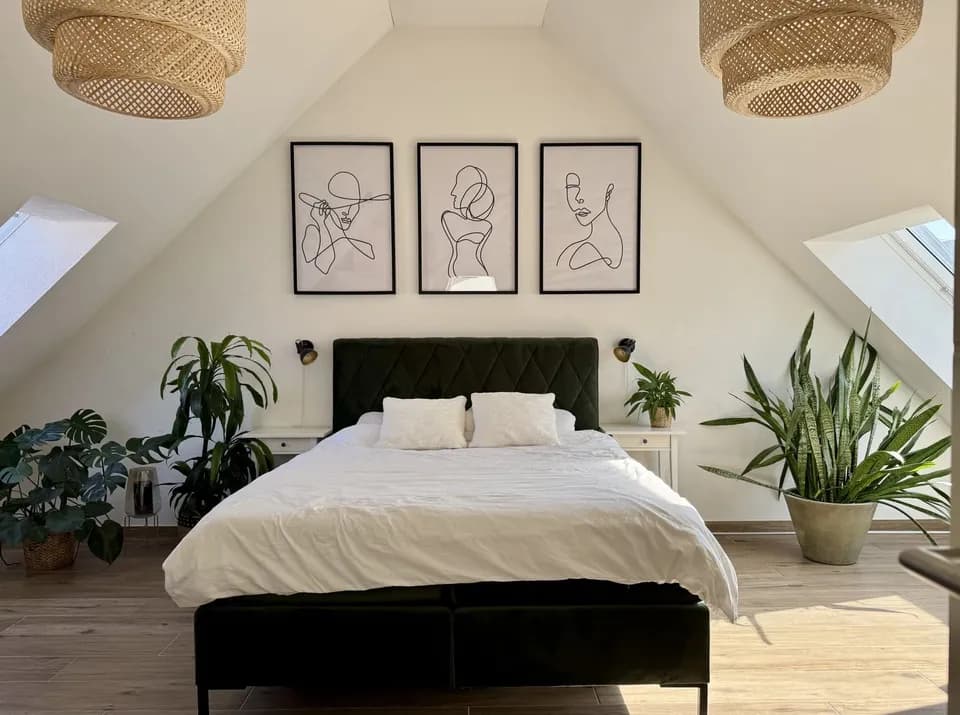 Schlafzimmer – 3-Zimmer-Maisonette in der Ravensburger Innenstadt