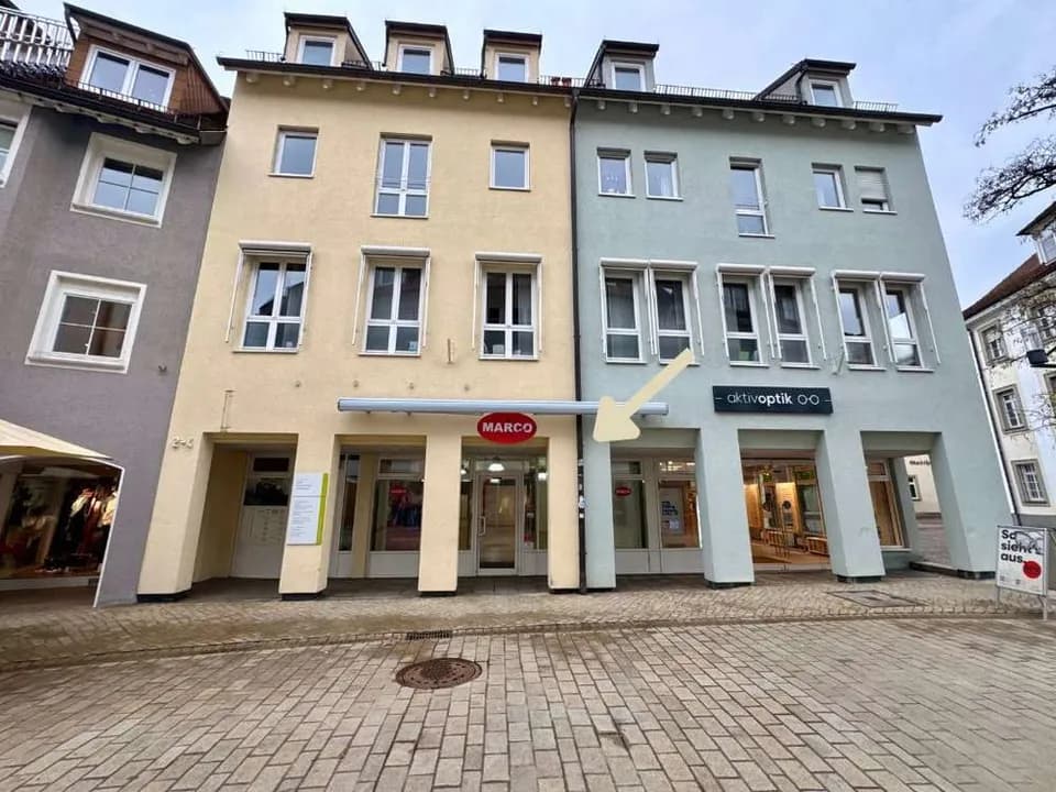 Wohn- und Geschäftshaus mit Ladenfläche in der Fußgängerzone Weingarten